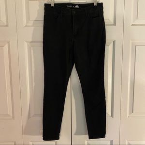 Old navy rockstar super skinny high rise super slim pockets black jeans size 12